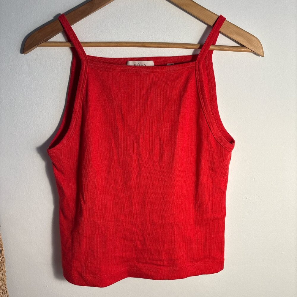 Doen Angie Tank in Scarlet - Picture 2 of 15